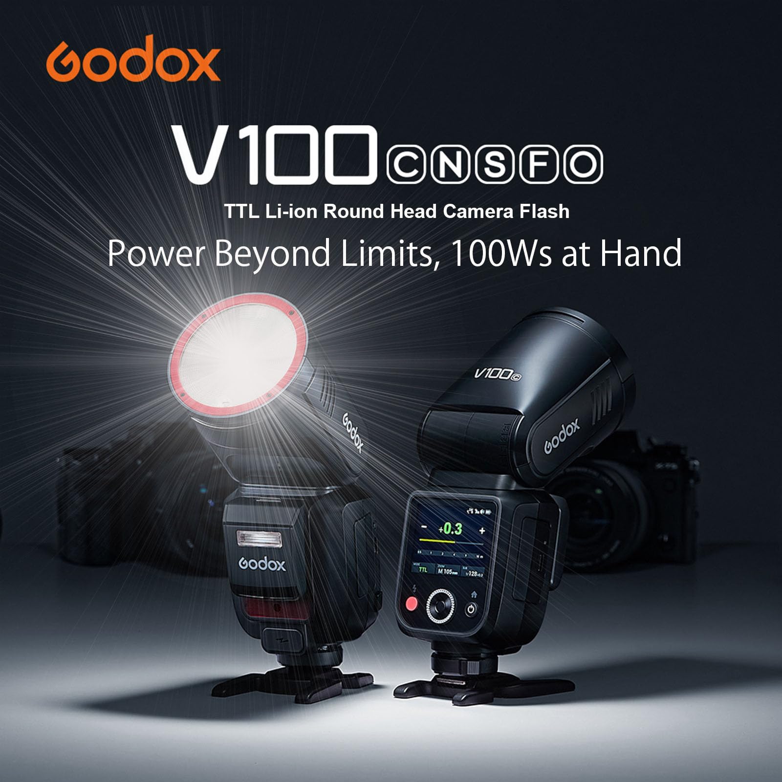 Foto 3 pulgar | Cámara Flash Godox V100s Para Sony Con Obturador Global De 100 W Ttl - Venta Internacional.