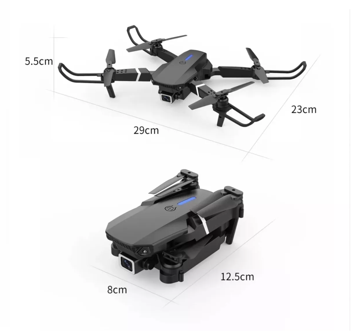 Foto 3 pulgar | Dron con Cámara 4k Eo Safe Imports Esi-3707 color Negro