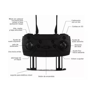 Foto 3 | Drone con Par Cámara 4k Eo Safe Imports Esi-3711 color Negro