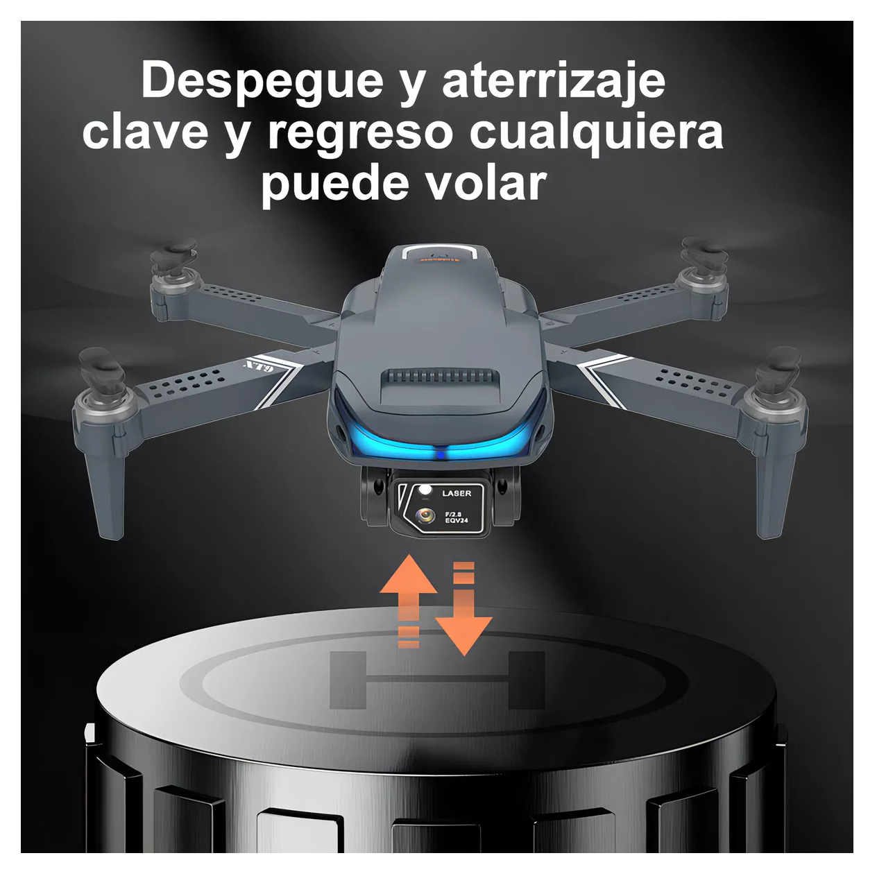 Foto 5 | Mini Drone Axnen 4k Xt9 3 Battery Con Dual Cámara Hd 2.4ghz 3 Baterías Gris Oscuro