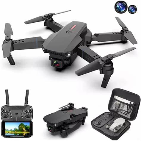 Mini Dron Recargable Con Control Remoto Y Doble Cámara Full Hd