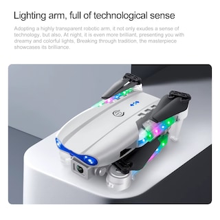 Foto 2 | Dron Rc Profesional 4k E88d 2024 Con Luz Colorida Y Cámara Hd Gran Angular De 1080p.