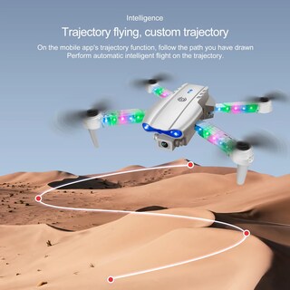 Foto 4 | Dron Rc Profesional 4k E88d 2024 Con Luz Colorida Y Cámara Hd Gran Angular De 1080p.