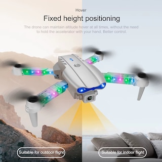 Foto 5 | Dron Rc Profesional 4k E88d 2024 Con Luz Colorida Y Cámara Hd Gran Angular De 1080p.