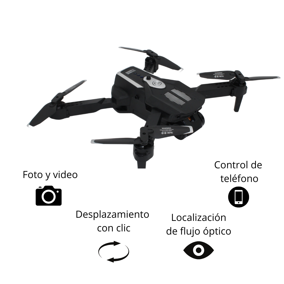 Foto 8 pulgar | Mini Drone Negro Plegable Y55 Recargable Con Luces Y Cámara HD