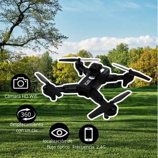 Foto 5 | Mini Drone Negro Plegable Y107 Quadcopter Recargable Con Luces Y Doble Cámara Hd