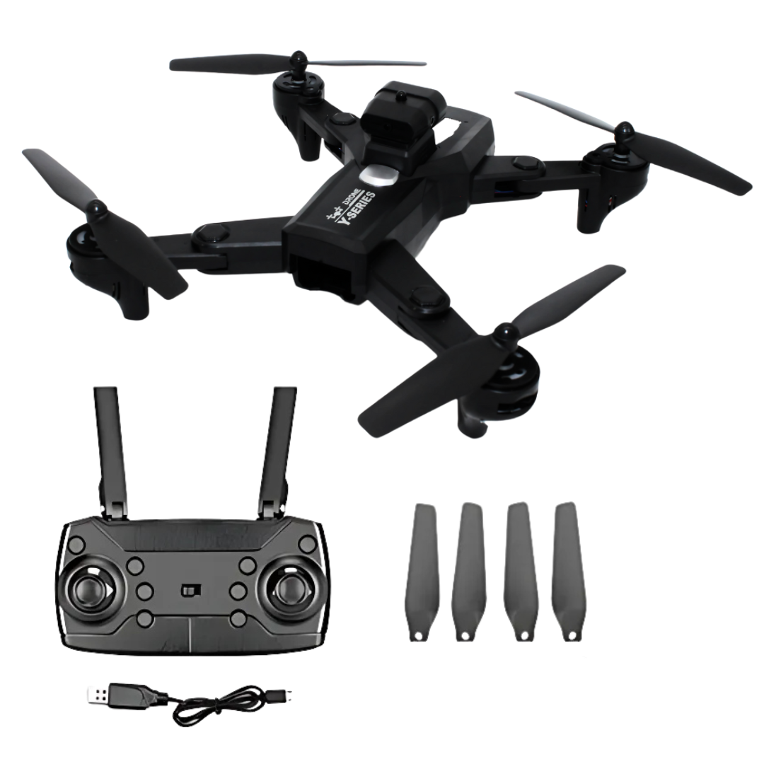Foto 8 pulgar | Mini Drone Negro Plegable Y107 Quadcopter Recargable Con Luces Y Doble Cámara Hd