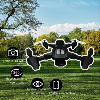 Foto 5 | Mini Drone Negro Plegable Y109g Recargable Con Luces Y Doble Cámara Hd