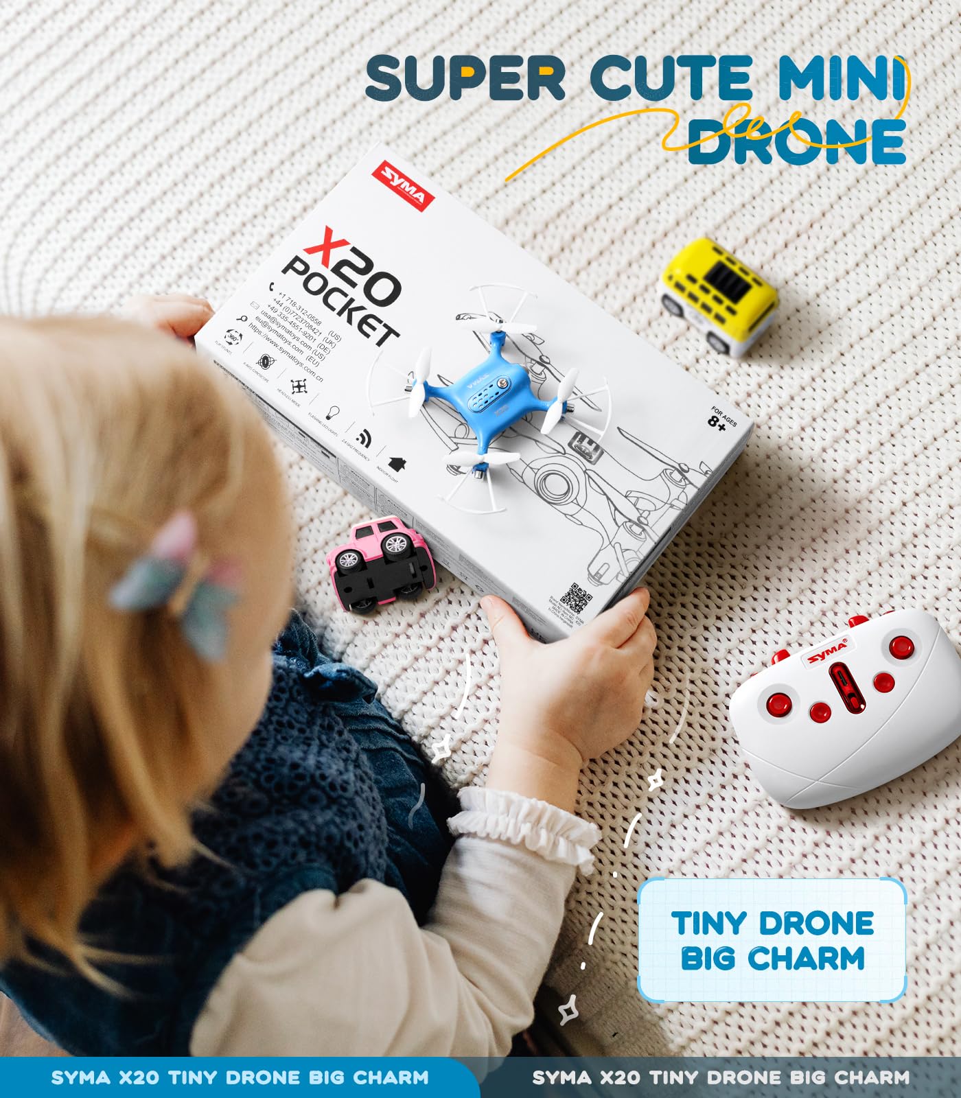 Foto 3 pulgar | Cuadricóptero Rc Drone Syma Easy Pocket Con Control De Altitud Para Niños - Venta Internacional.