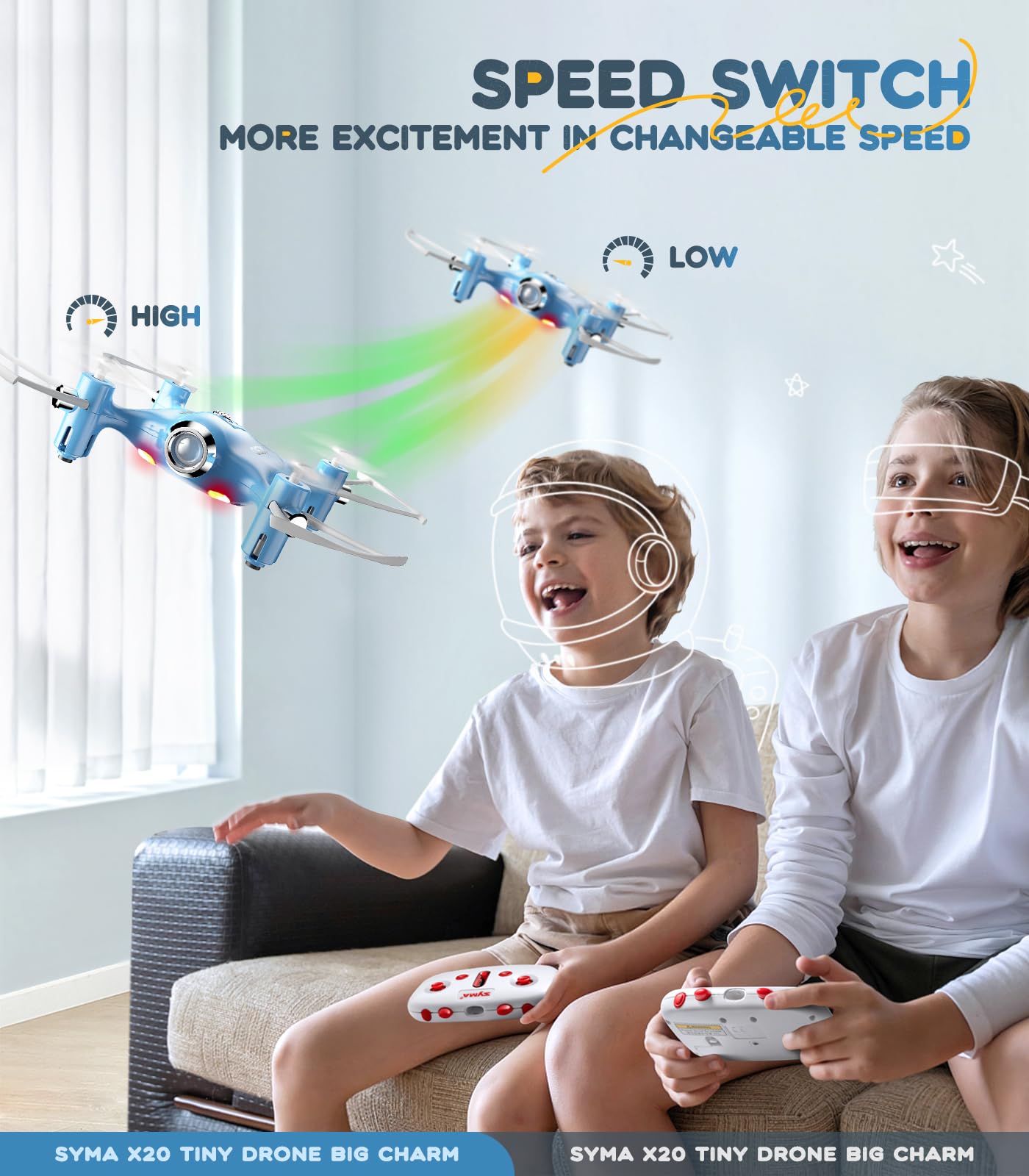 Foto 5 pulgar | Cuadricóptero Rc Drone Syma Easy Pocket Con Control De Altitud Para Niños - Venta Internacional.