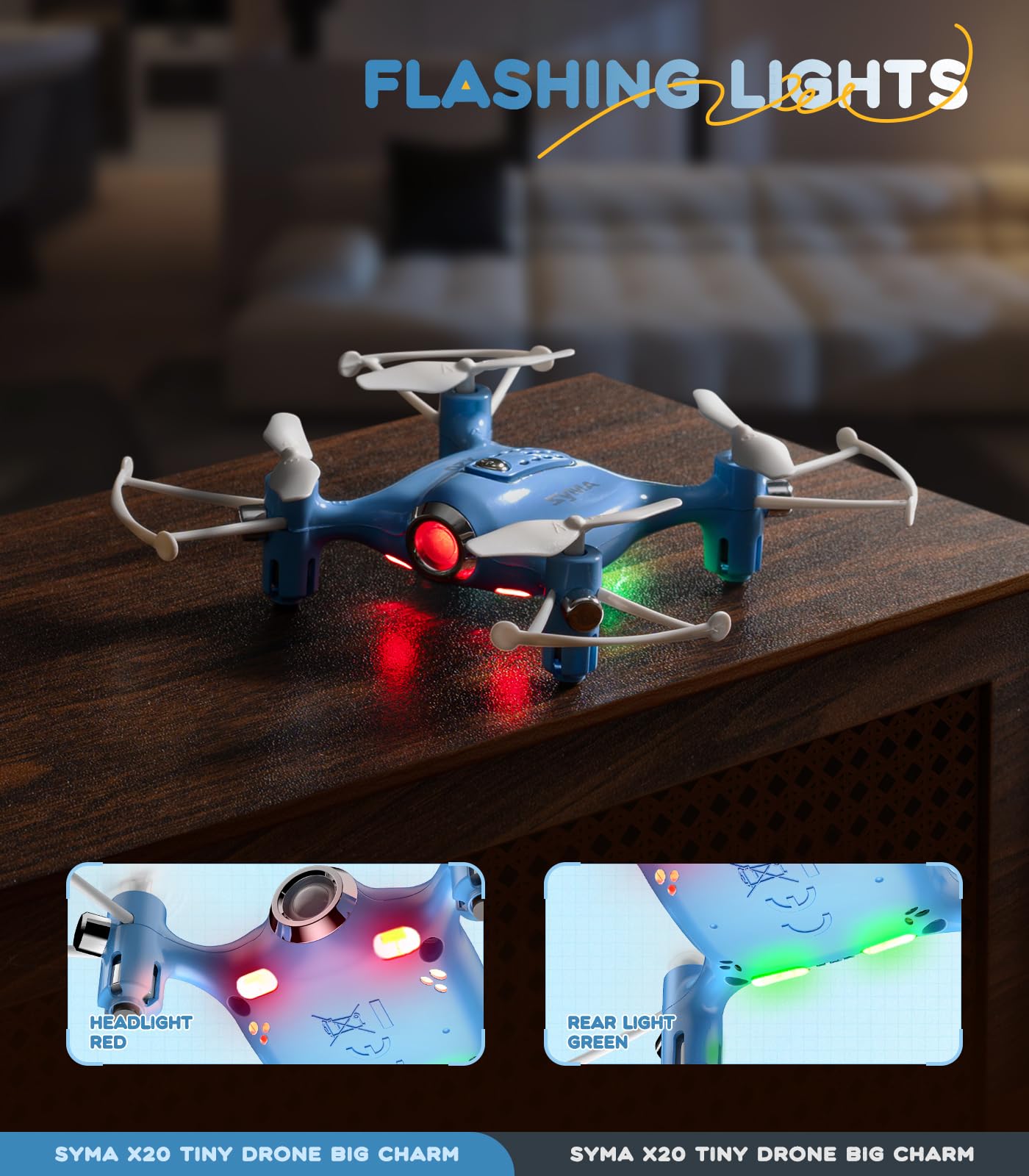 Foto 8 pulgar | Cuadricóptero Rc Drone Syma Easy Pocket Con Control De Altitud Para Niños - Venta Internacional.