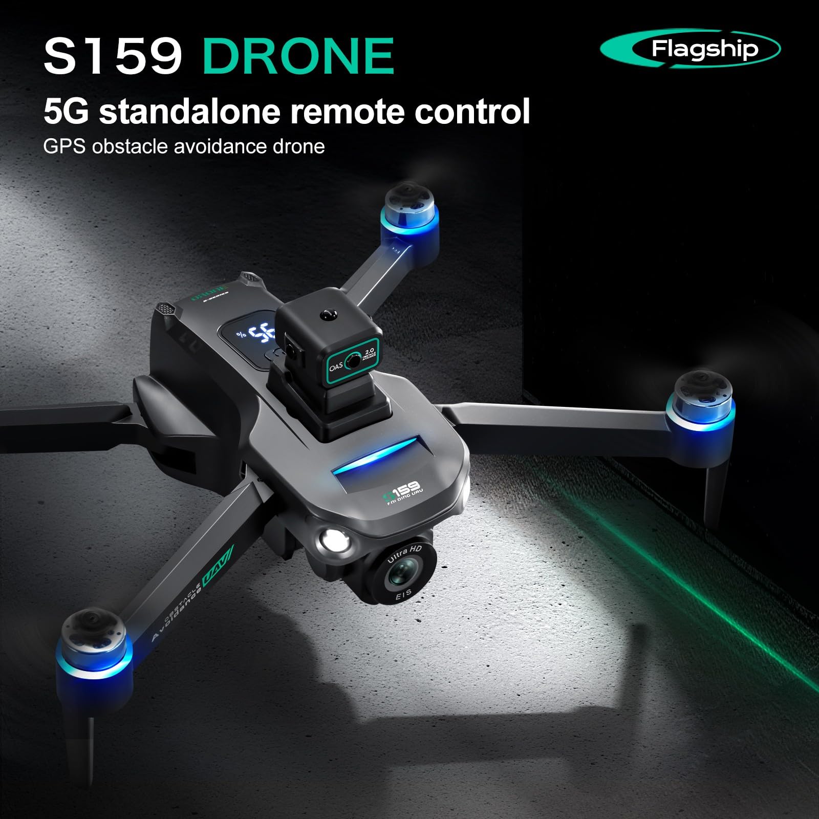 Foto 6 pulgar | Dron Con Cámara, Pantalla Gps, Control Remoto, Plegable - Venta Internacional.
