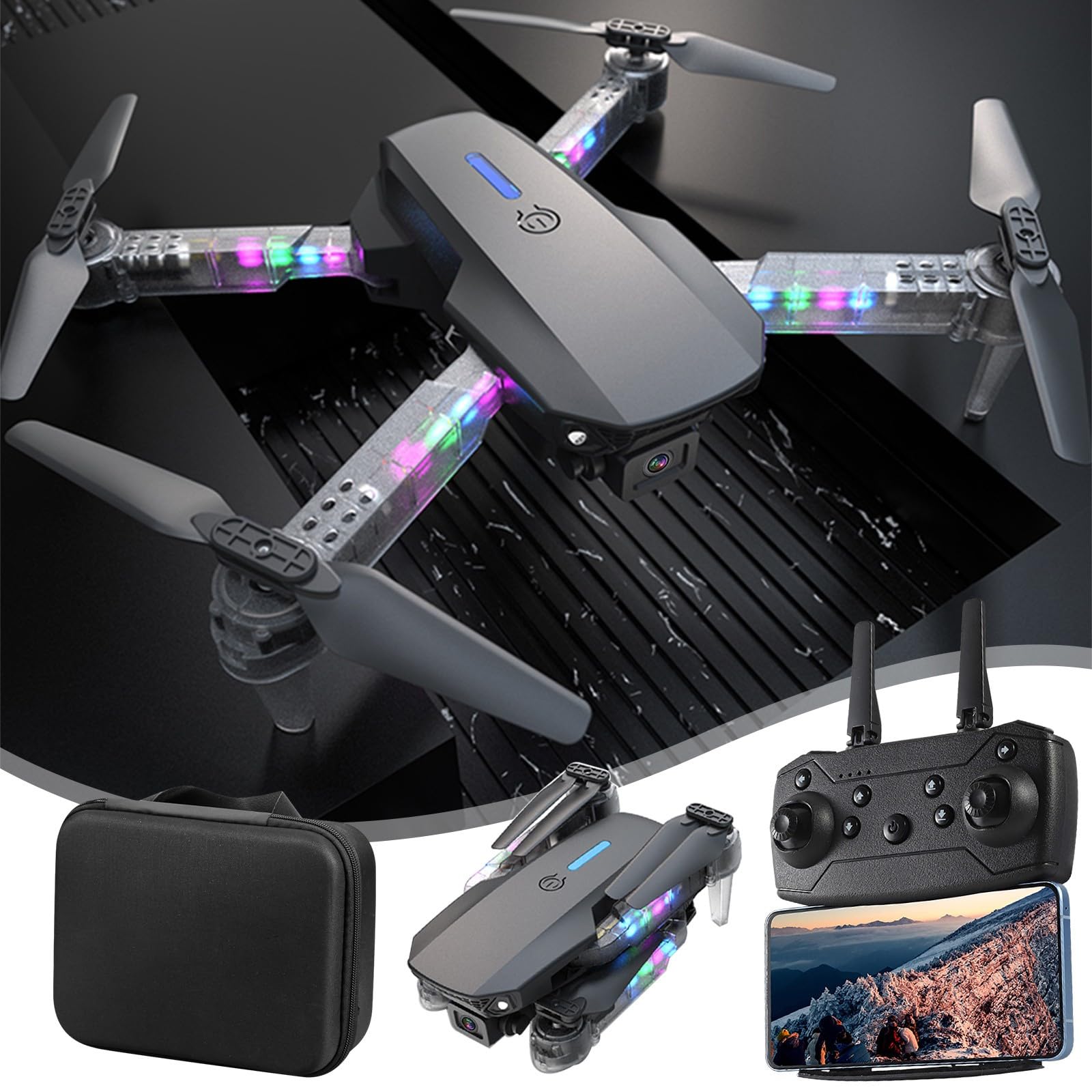 Foto 3 pulgar | Dron Con Cámara 1080p, Wifi Fpv, 3 Modos De Vuelo Para Adultos - Venta Internacional.