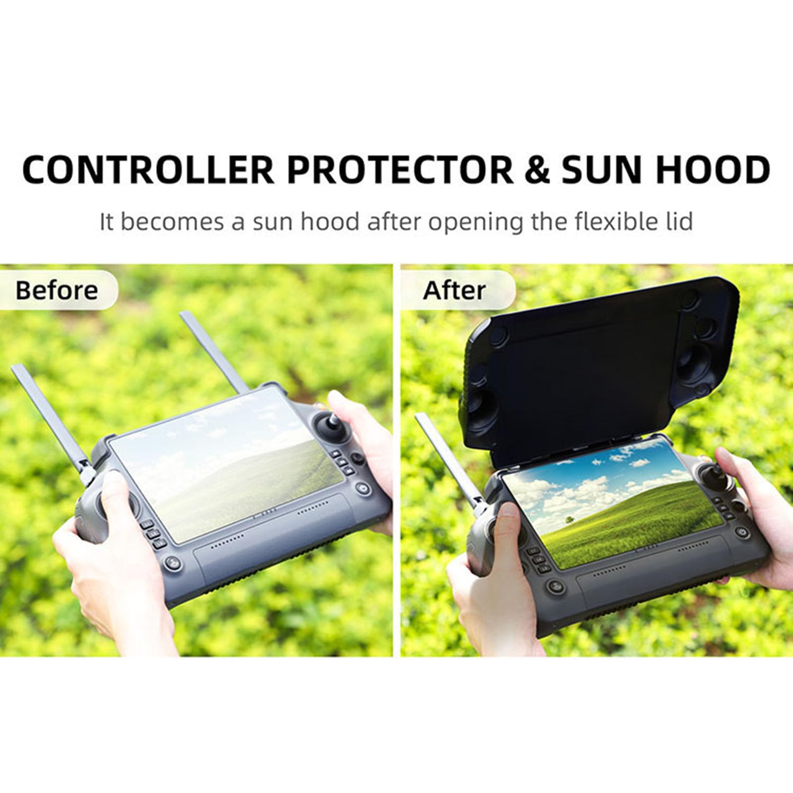 Foto 3 pulgar | Funda Protectora Con Capucha Solar Para El Mando A Distancia Dji Rc Plus - Venta Internacional.