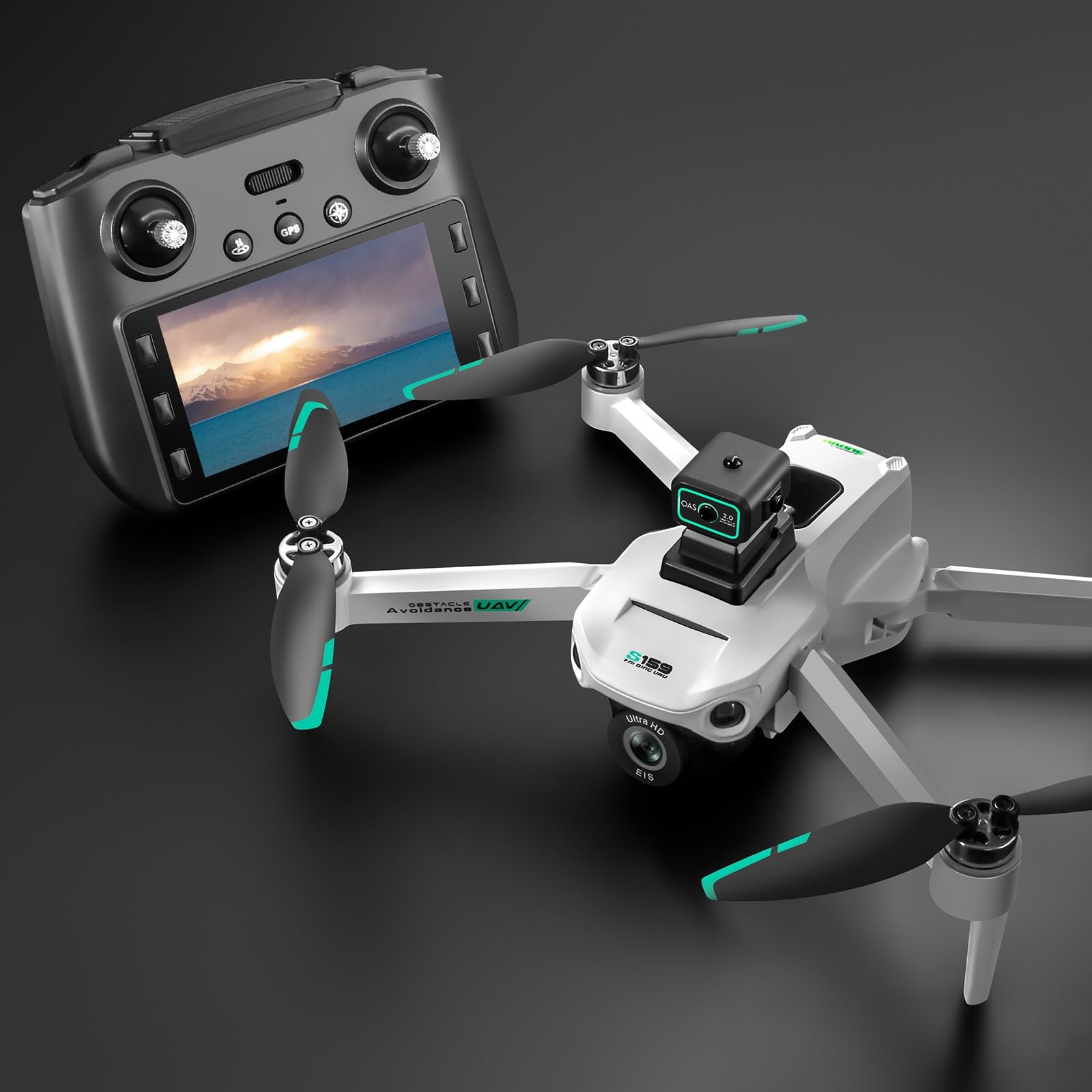 Foto 2 pulgar | Dron Con Cámara, Pantalla Gps, Control Remoto, Plegable - Venta Internacional.