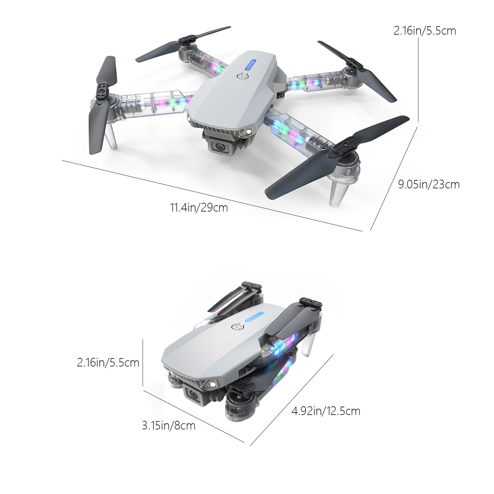 Foto 4 pulgar | Dron Con Cámara 1080p, Wifi Fpv, 3 Modos De Vuelo Para Adultos - Venta Internacional.