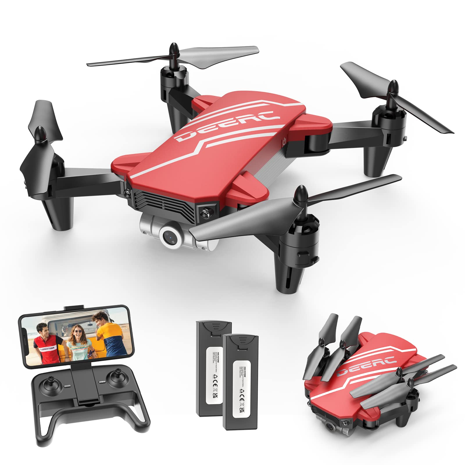 Foto 2 pulgar | Drone Deerc D20 Mini Para Niños Con Cámara 720p Hd Fpv Y 2 Baterías - Venta Internacional.