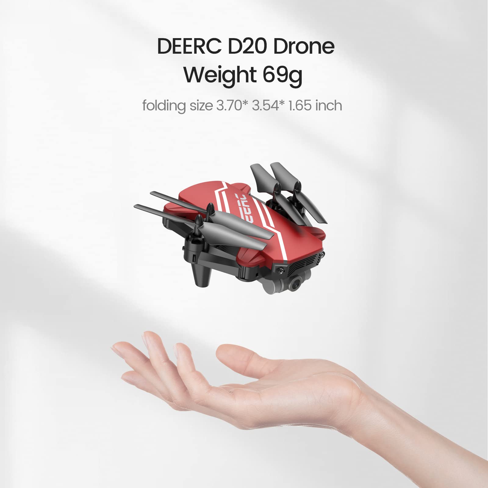 Foto 7 pulgar | Drone Deerc D20 Mini Para Niños Con Cámara 720p Hd Fpv Y 2 Baterías - Venta Internacional.