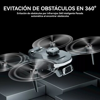 Foto 3 | Drone Wifi Plegable Cámara Doble 3 Baterías Eo Safe Imports Esi-12920-1 Gris