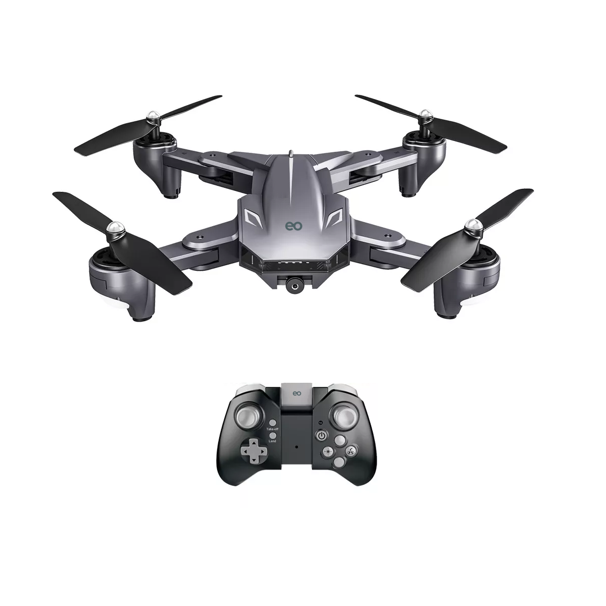 Foto 3 pulgar | Drone Cuadricóptero 4k A Control Remoto C/cámara Eo Safe Imports Esi-1229-1 Gris