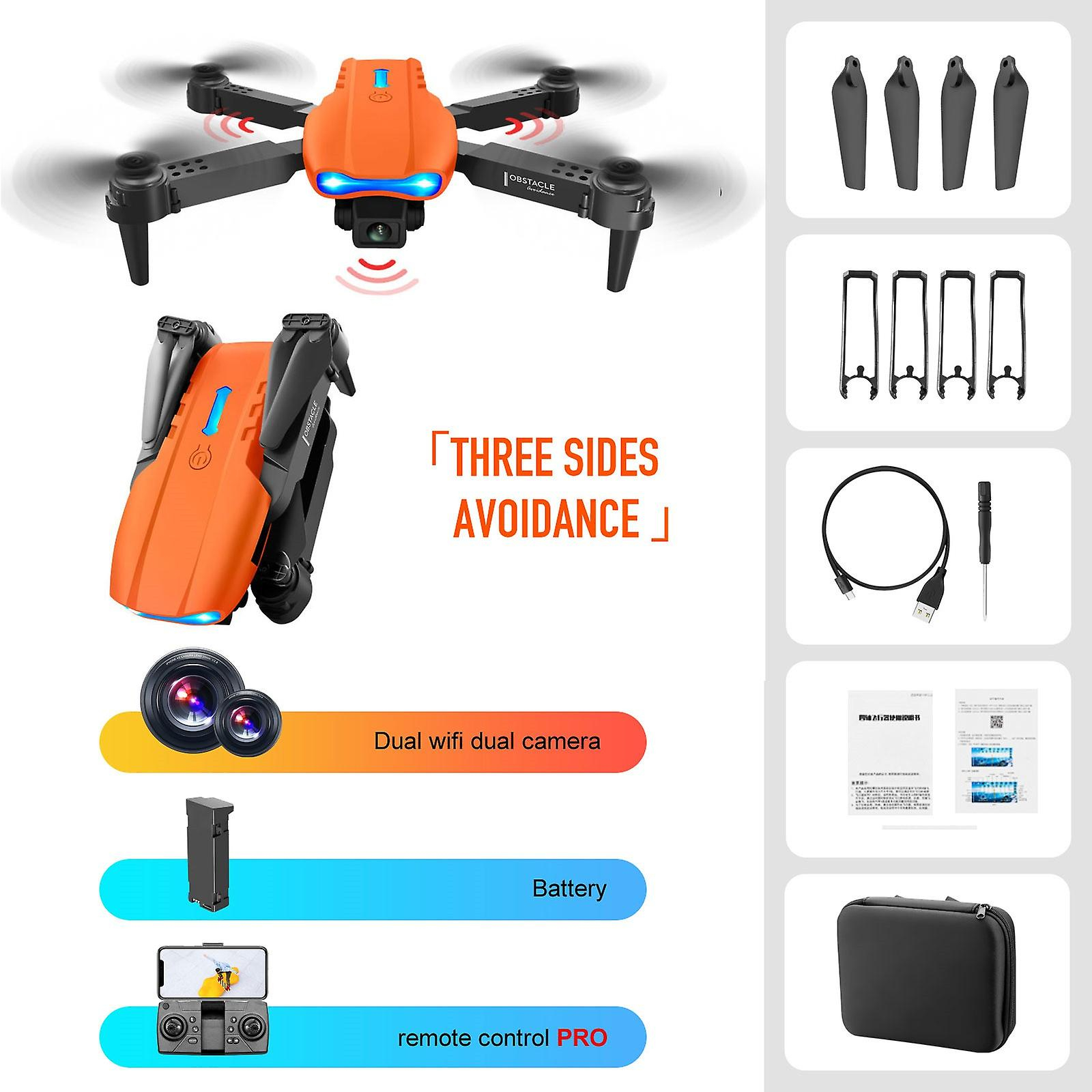 Foto 6 pulgar | Drone Huoguo Mini Con Cámara Dual 4k Hd Fpv Para Niños Mayores De 14 Años - Venta Internacional.
