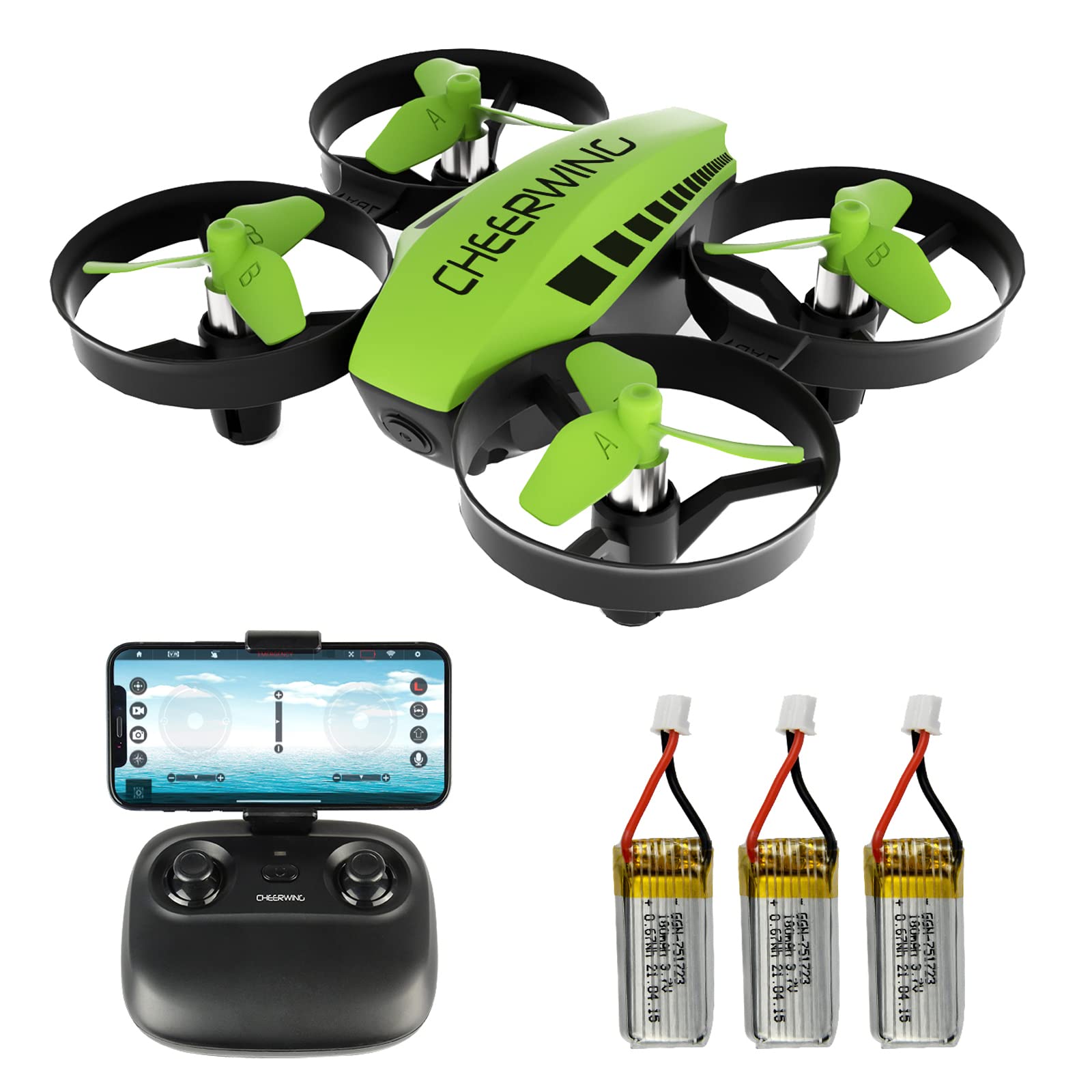 Mini Dron Cheerwing Cw10 Wifi Fpv Con Cámara Para Niños De 18 Minutos De Vuelo - Venta Internacional.