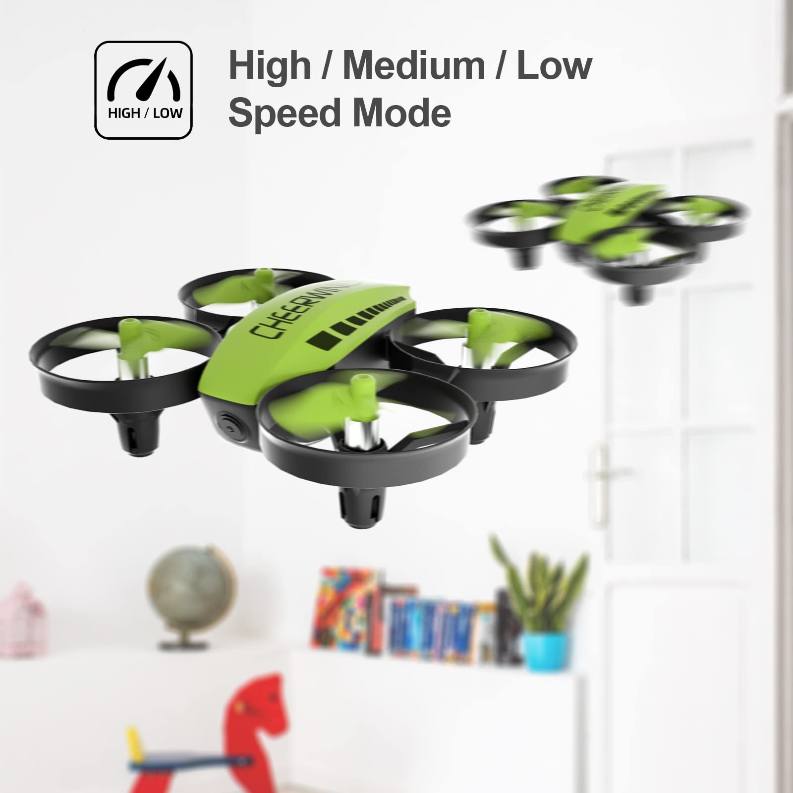 Foto 6 | Mini Dron Cheerwing Cw10 Wifi Fpv Con Cámara Para Niños De 18 Minutos De Vuelo - Venta Internacional.