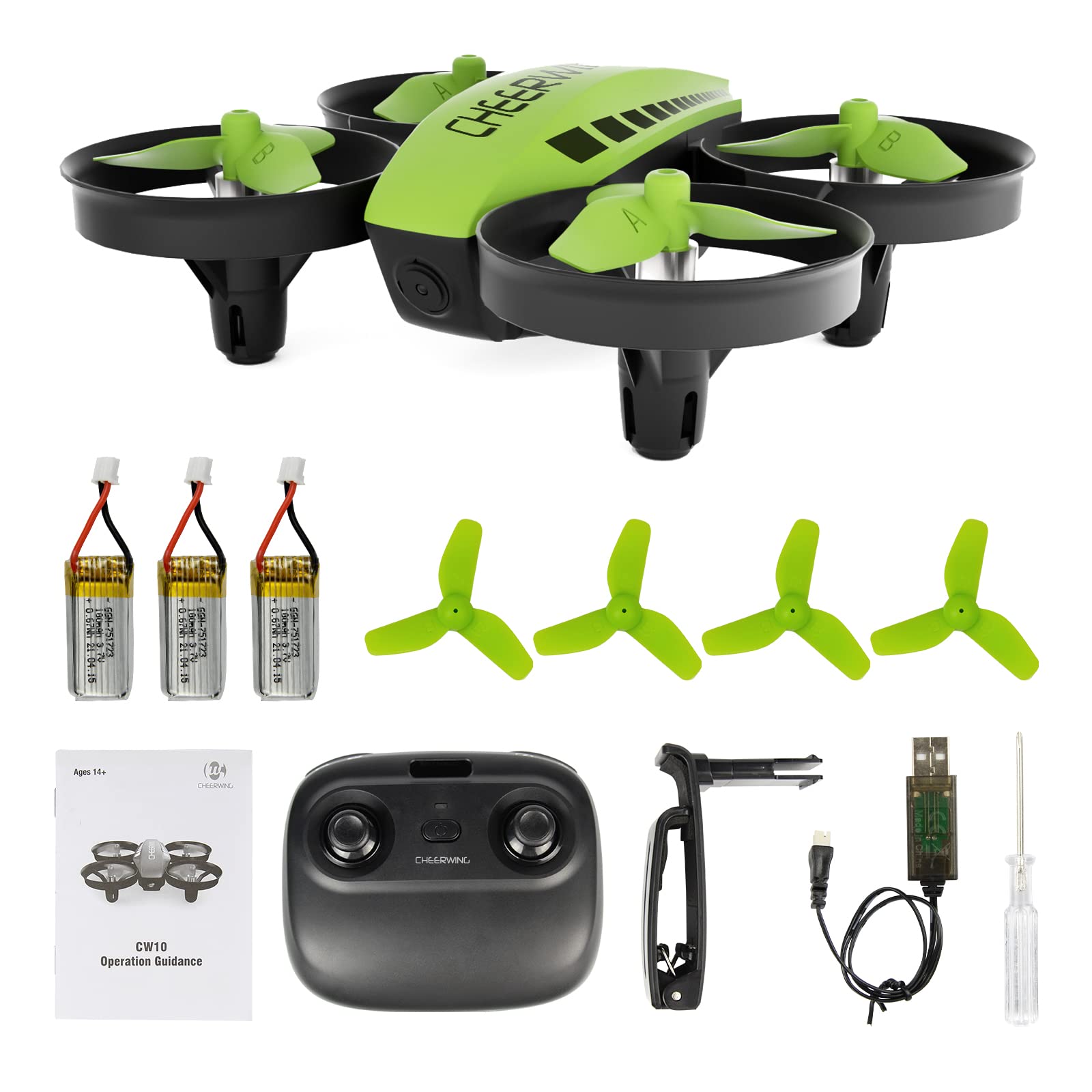 Foto 8 pulgar | Mini Dron Cheerwing Cw10 Wifi Fpv Con Cámara Para Niños De 18 Minutos De Vuelo - Venta Internacional.