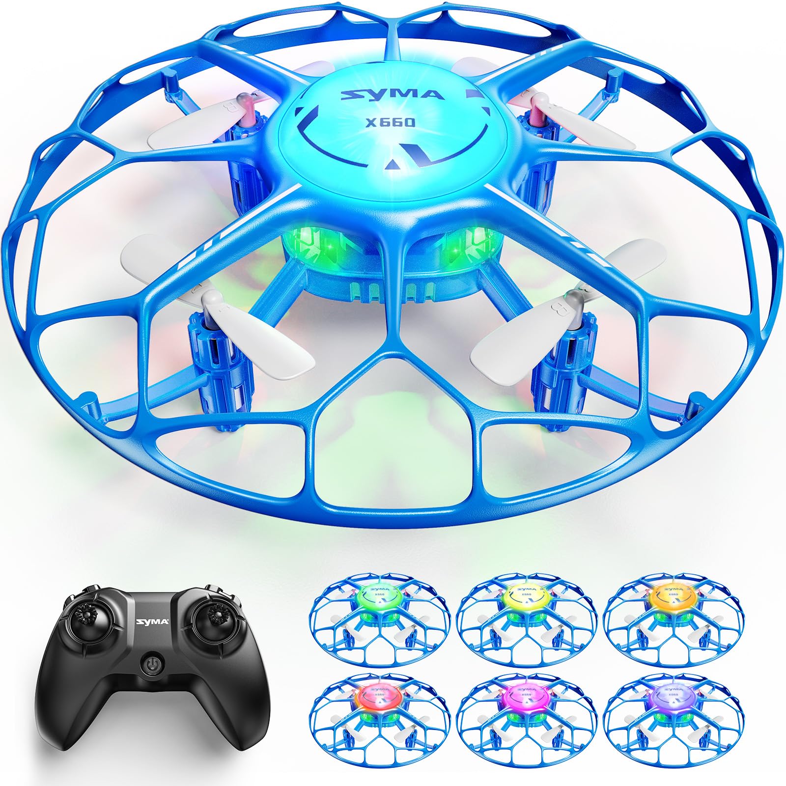 Drone Syma X660 Para Niños Con Modos De Luz Led De 7 Colores, Modo Sin Cabeza - Venta Internacional.