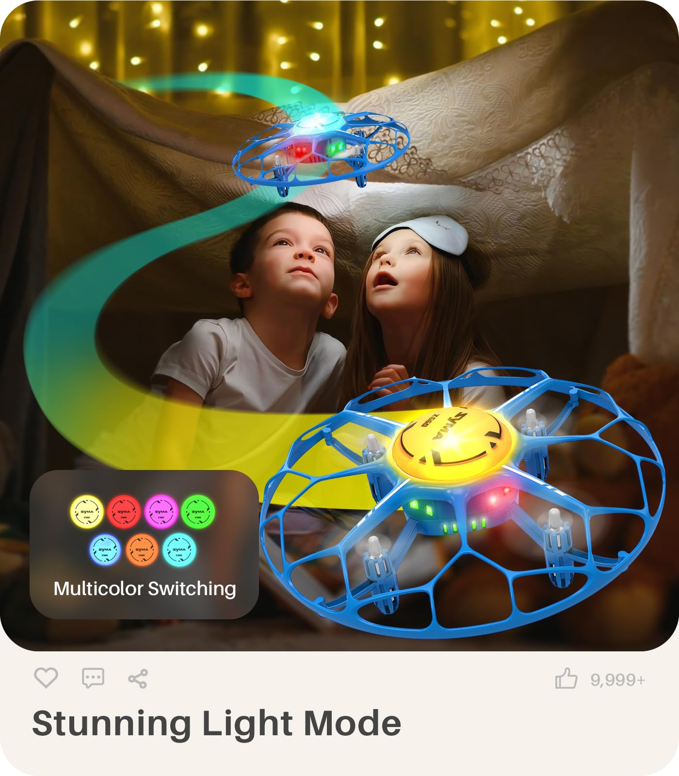 Foto 3 pulgar | Drone Syma X660 Para Niños Con Modos De Luz Led De 7 Colores, Modo Sin Cabeza - Venta Internacional.