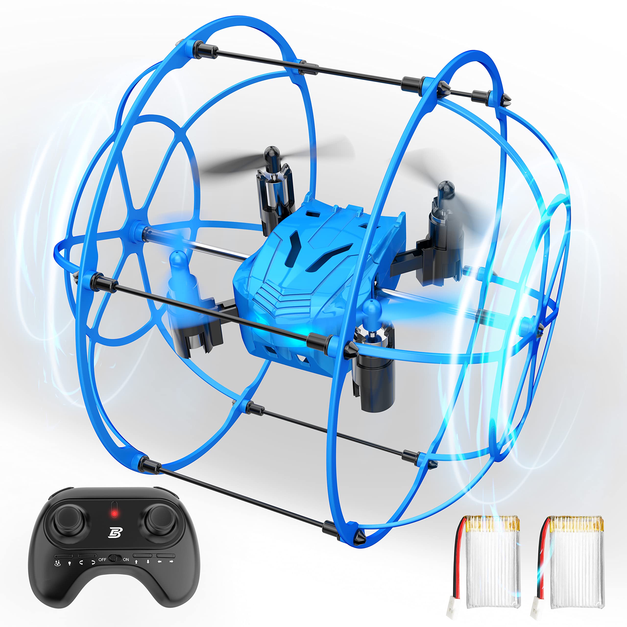 Foto 1 | Dron De Control Remoto Bezgar Hq053 Para Niños De 4 A 12 Años, Azul - Venta Internacional.