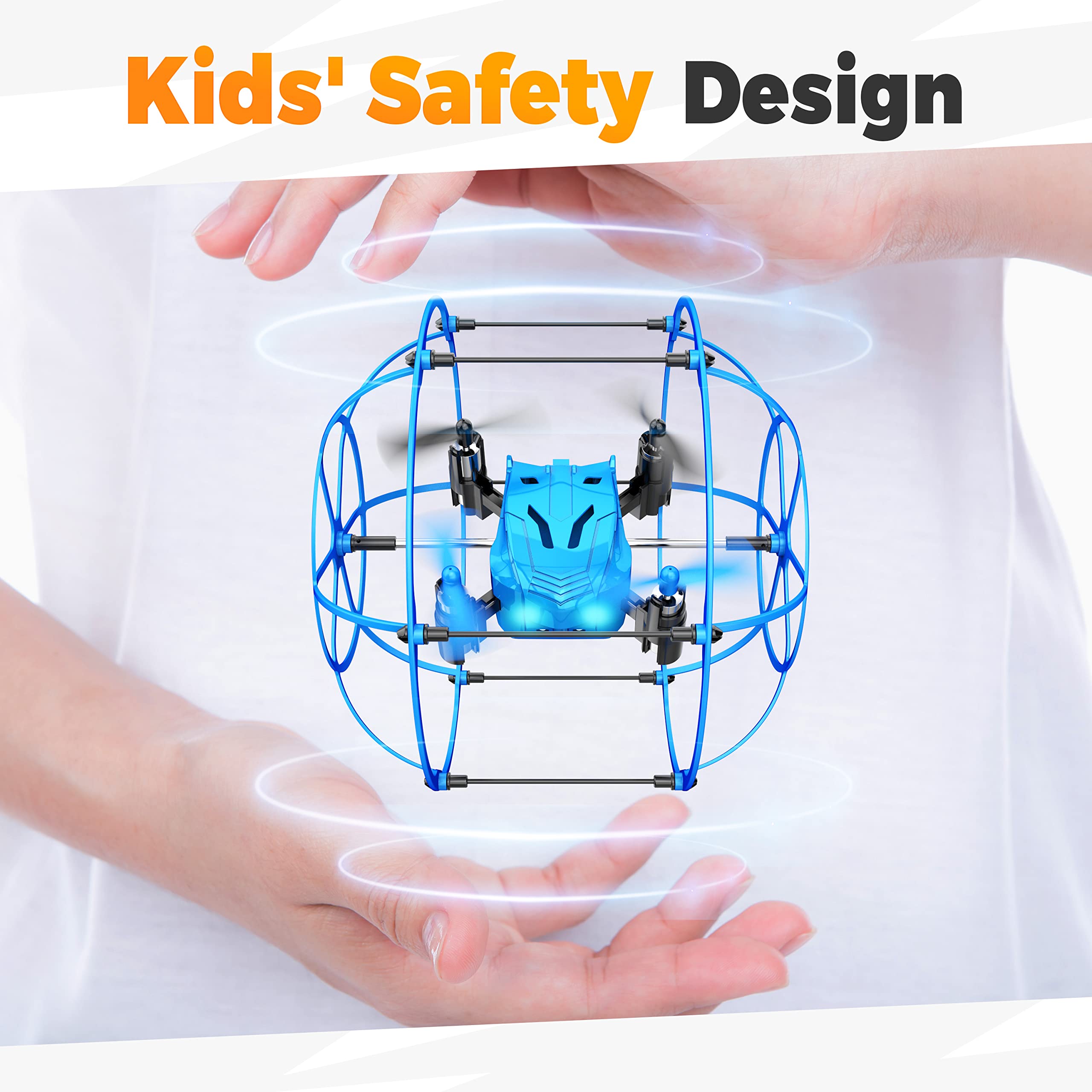 Foto 6 pulgar | Dron De Control Remoto Bezgar Hq053 Para Niños De 4 A 12 Años, Azul - Venta Internacional.