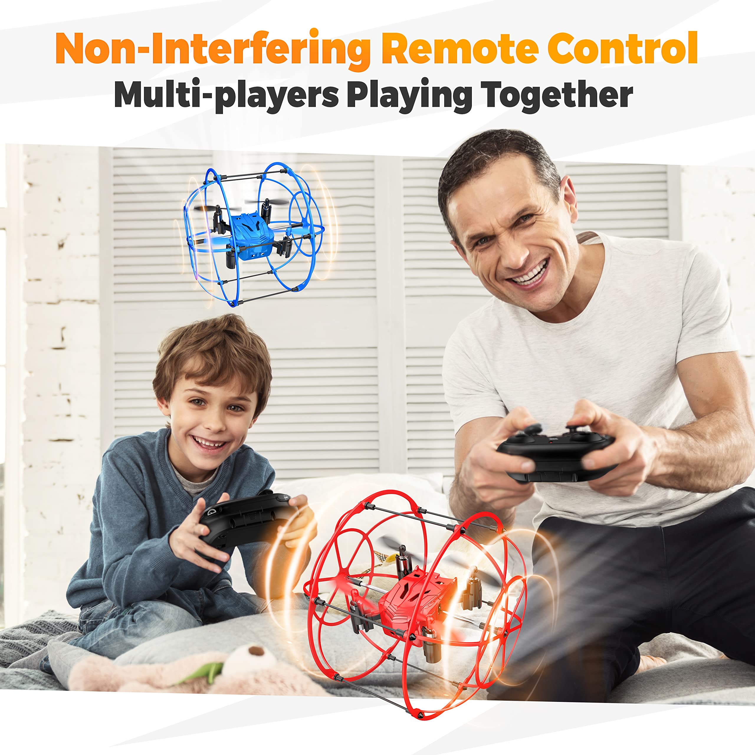 Foto 7 pulgar | Dron De Control Remoto Bezgar Hq053 Para Niños De 4 A 12 Años, Azul - Venta Internacional.