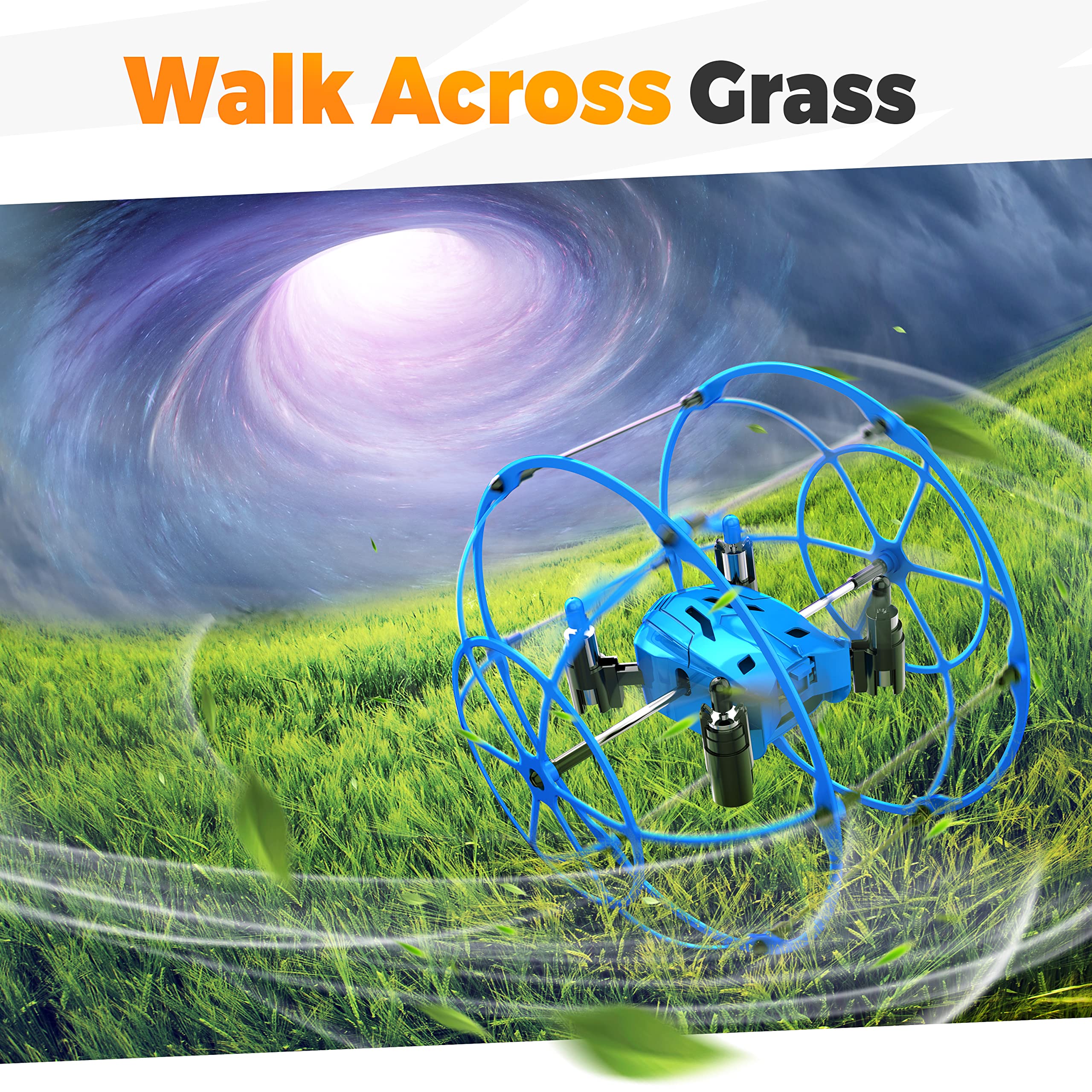 Foto 7 | Dron De Control Remoto Bezgar Hq053 Para Niños De 4 A 12 Años, Azul - Venta Internacional.