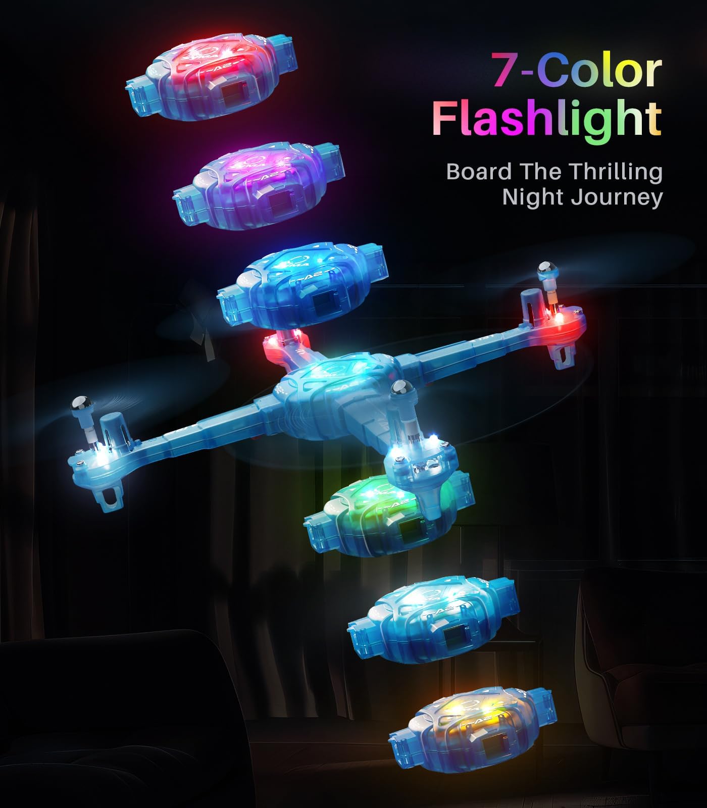 Foto 2 | Drone Syma Mini Para Niños De 8 A 12 Años Altitude Hold, Luz De 7 Colores - Venta Internacional.