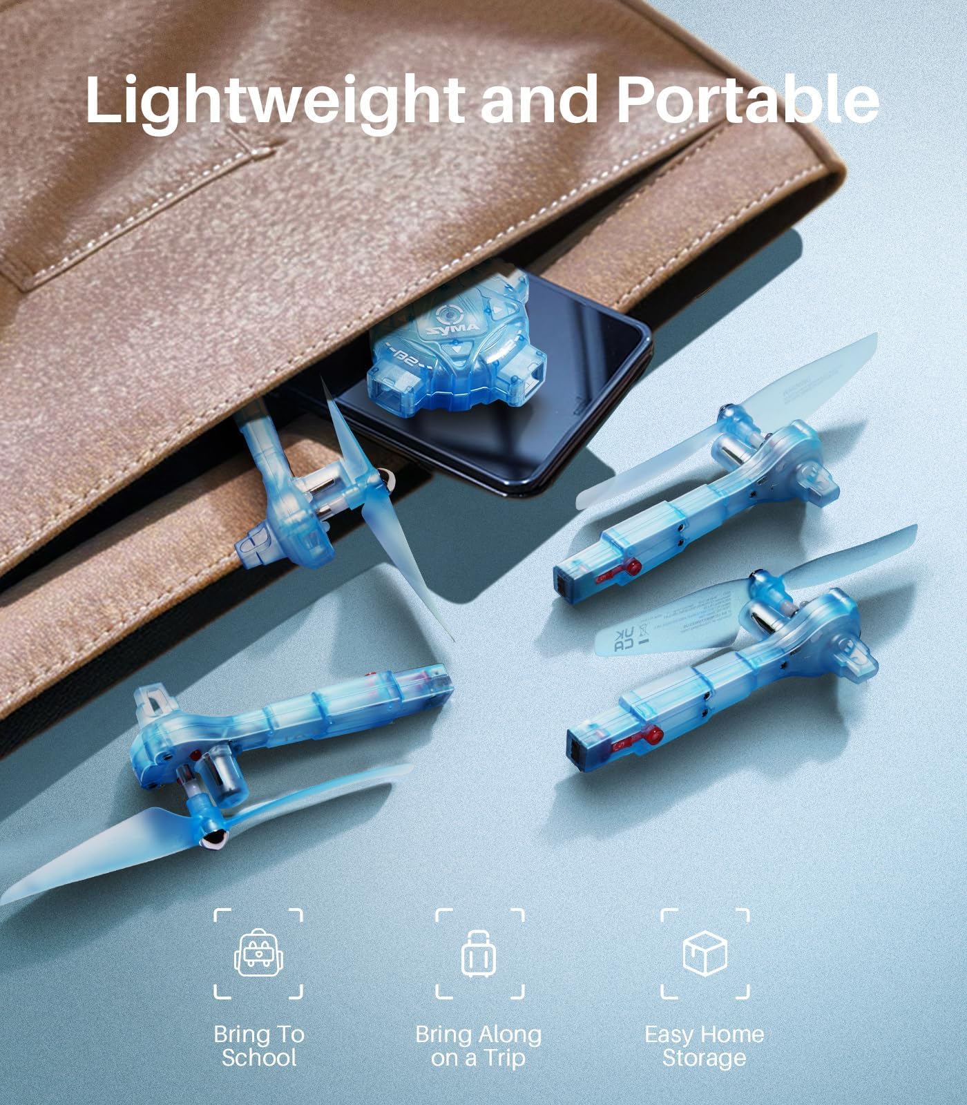 Foto 6 | Drone Syma Mini Para Niños De 8 A 12 Años Altitude Hold, Luz De 7 Colores - Venta Internacional.