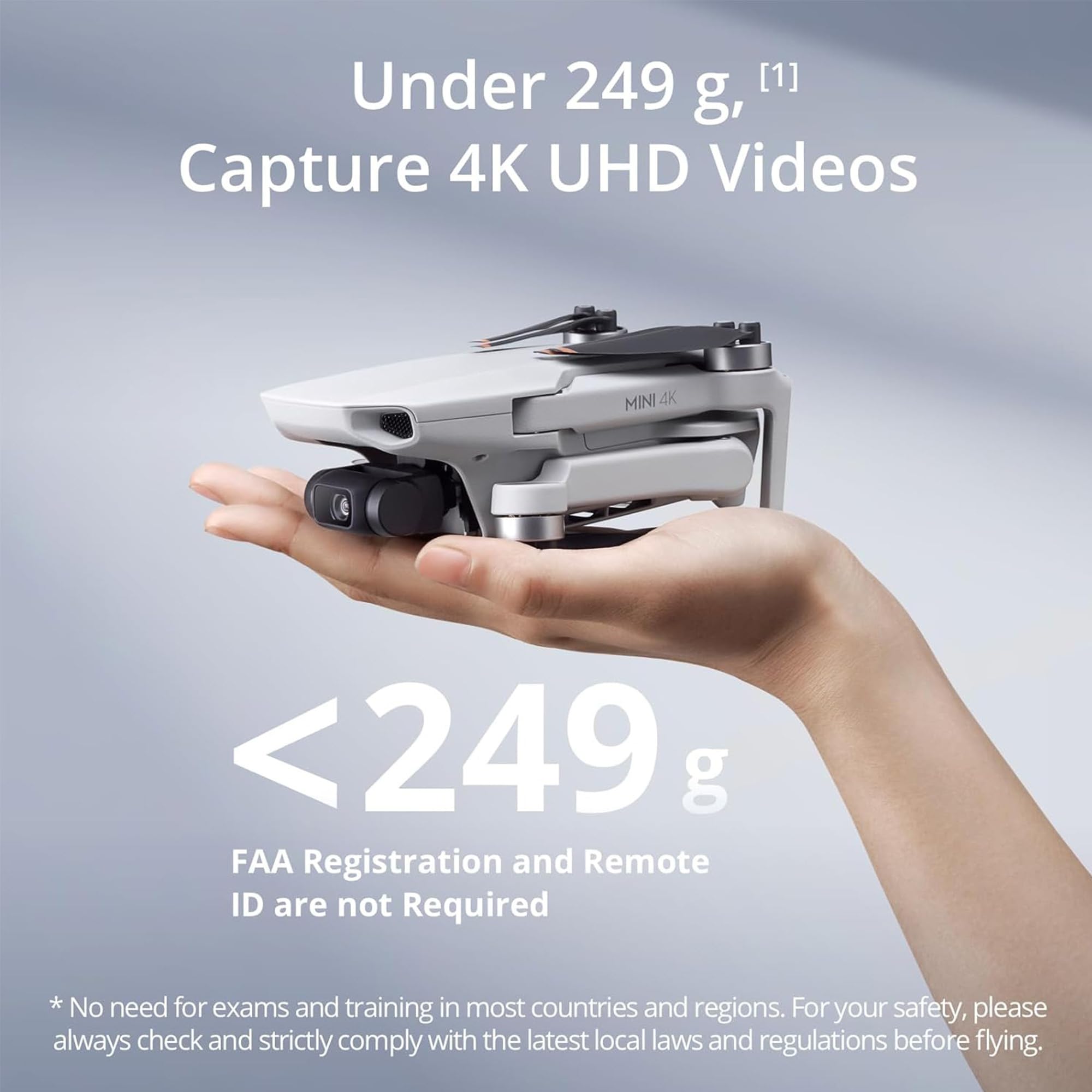 Foto 3 pulgar | Drone Dji Mini 4k Con Cámara Uhd 4k Y Memoria Microsdxc De 128 Gb - Venta Internacional.