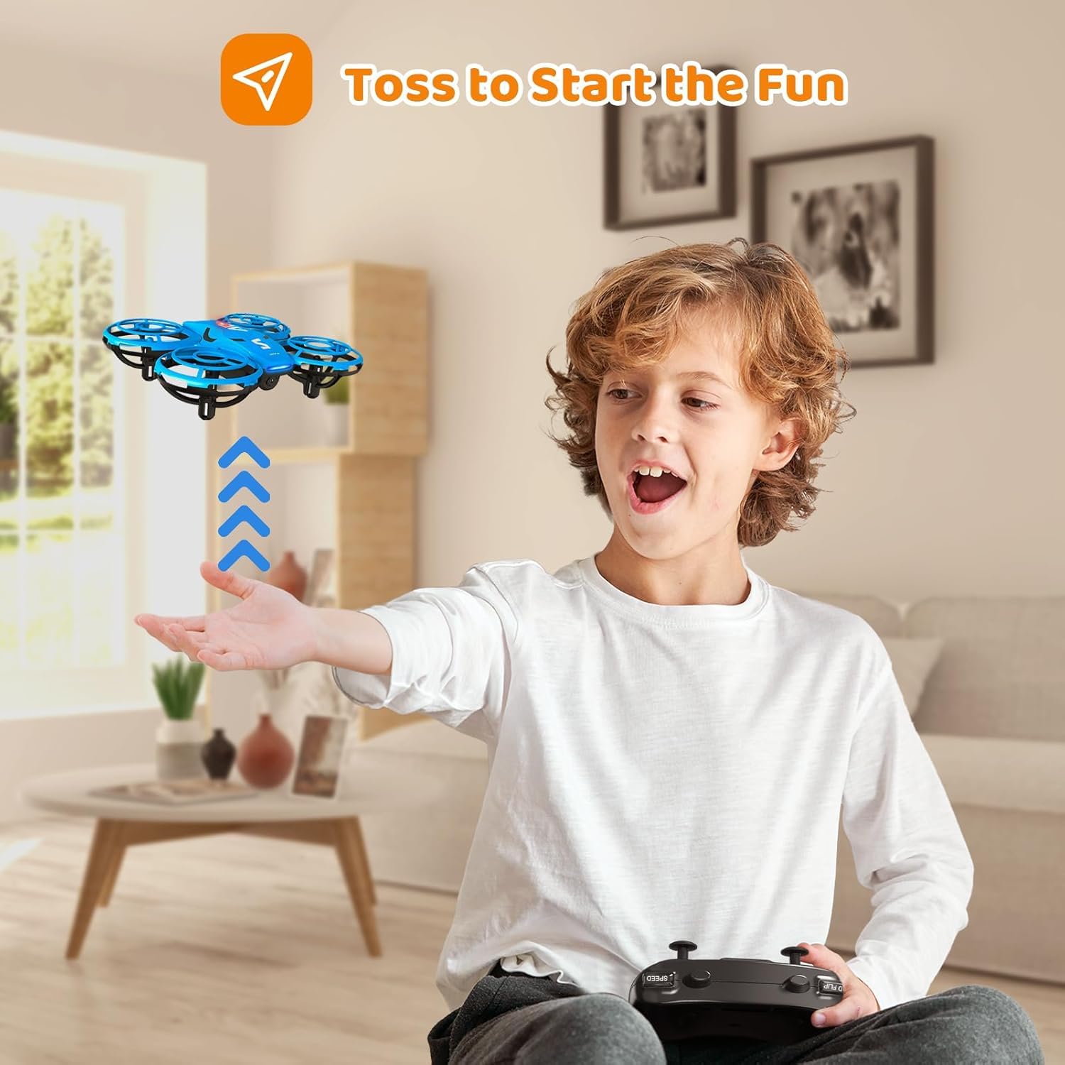 Foto 4 pulgar | Drone Attop W12 Con Cámara 1080p Hd Fpv Para Niños De 8 A 12 Años - Venta Internacional.