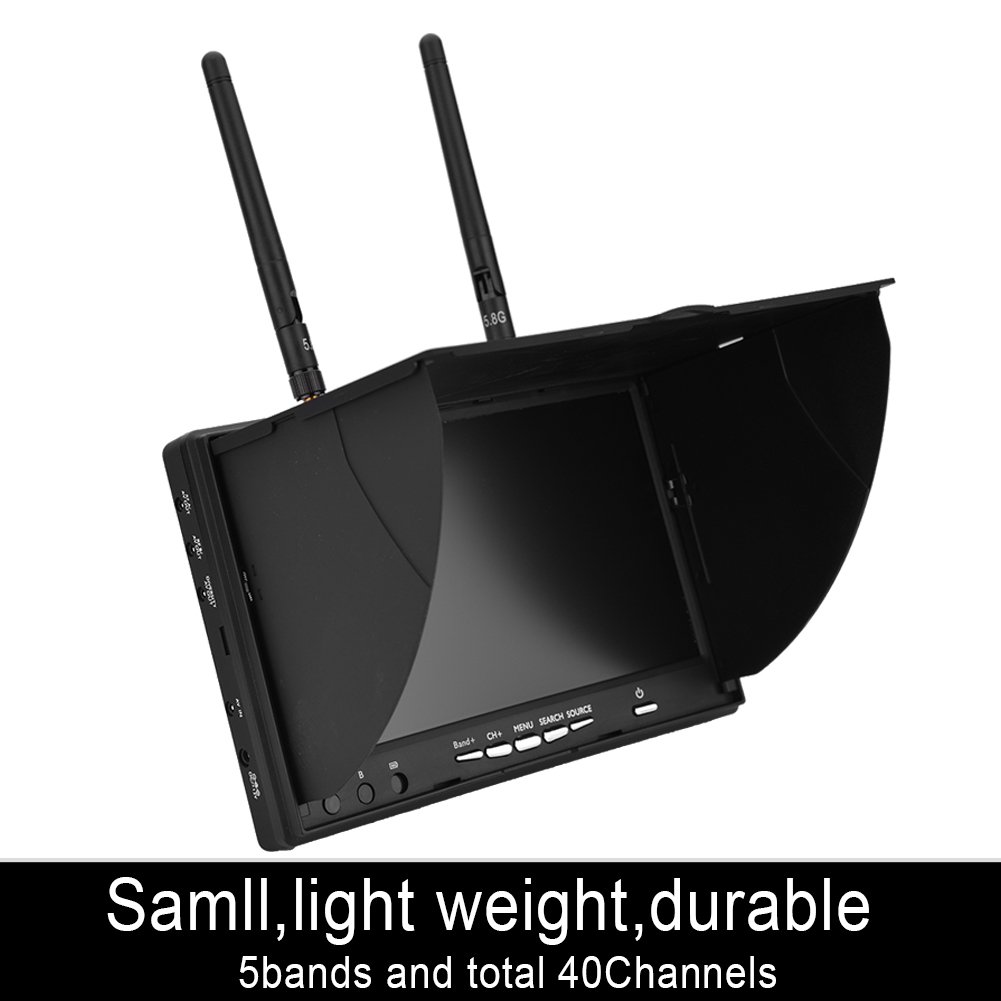 Foto 2 | Monitor Fpv Zerone Lcd De 7 Pulgadas, 800 X 480, 5,8 Ghz, 40 Canales, Para Dron Fpv - Venta Internacional.