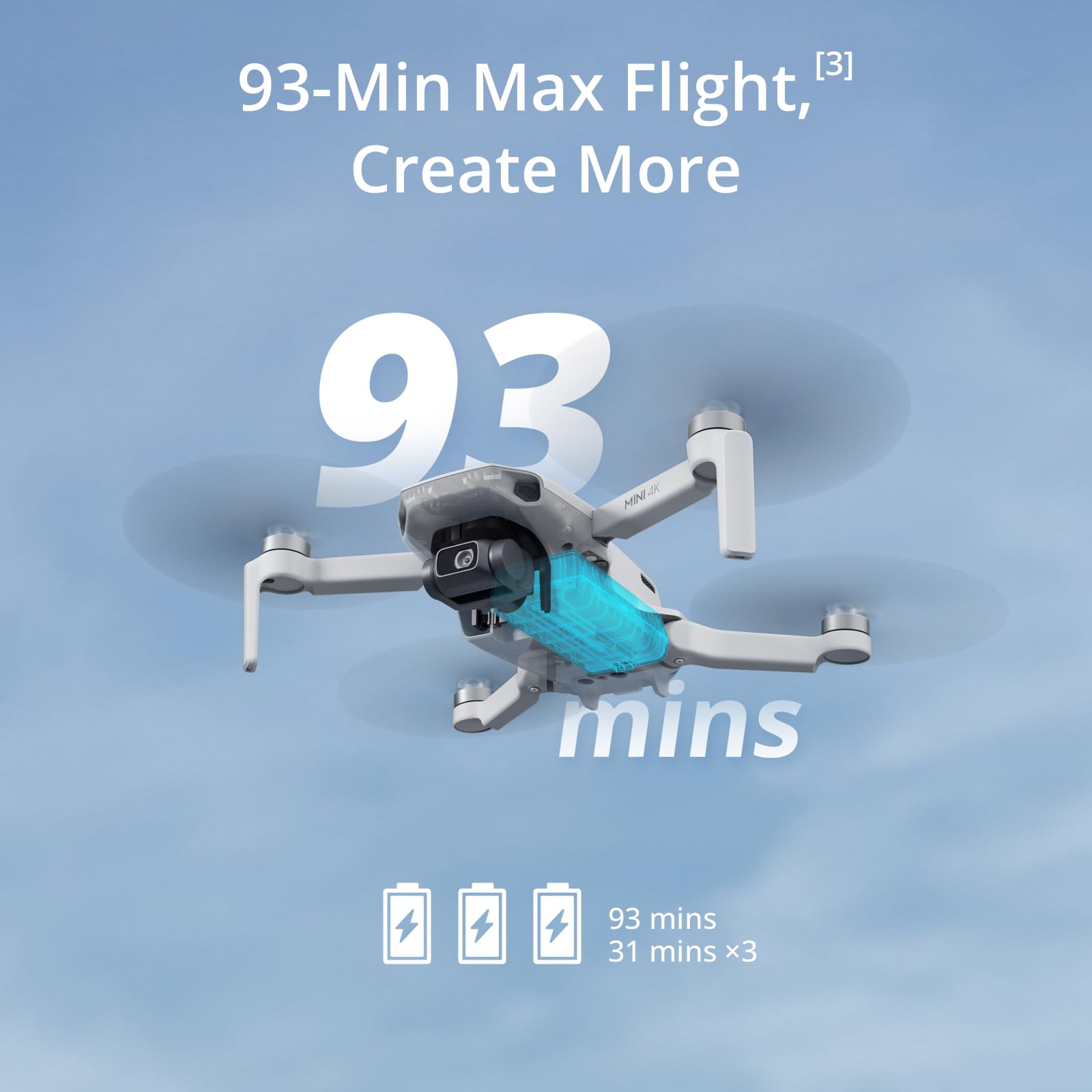 Foto 6 pulgar | Drone Dji Mini 4k Fly More Combo Con 3 Baterías Y Bolsa - Venta Internacional.