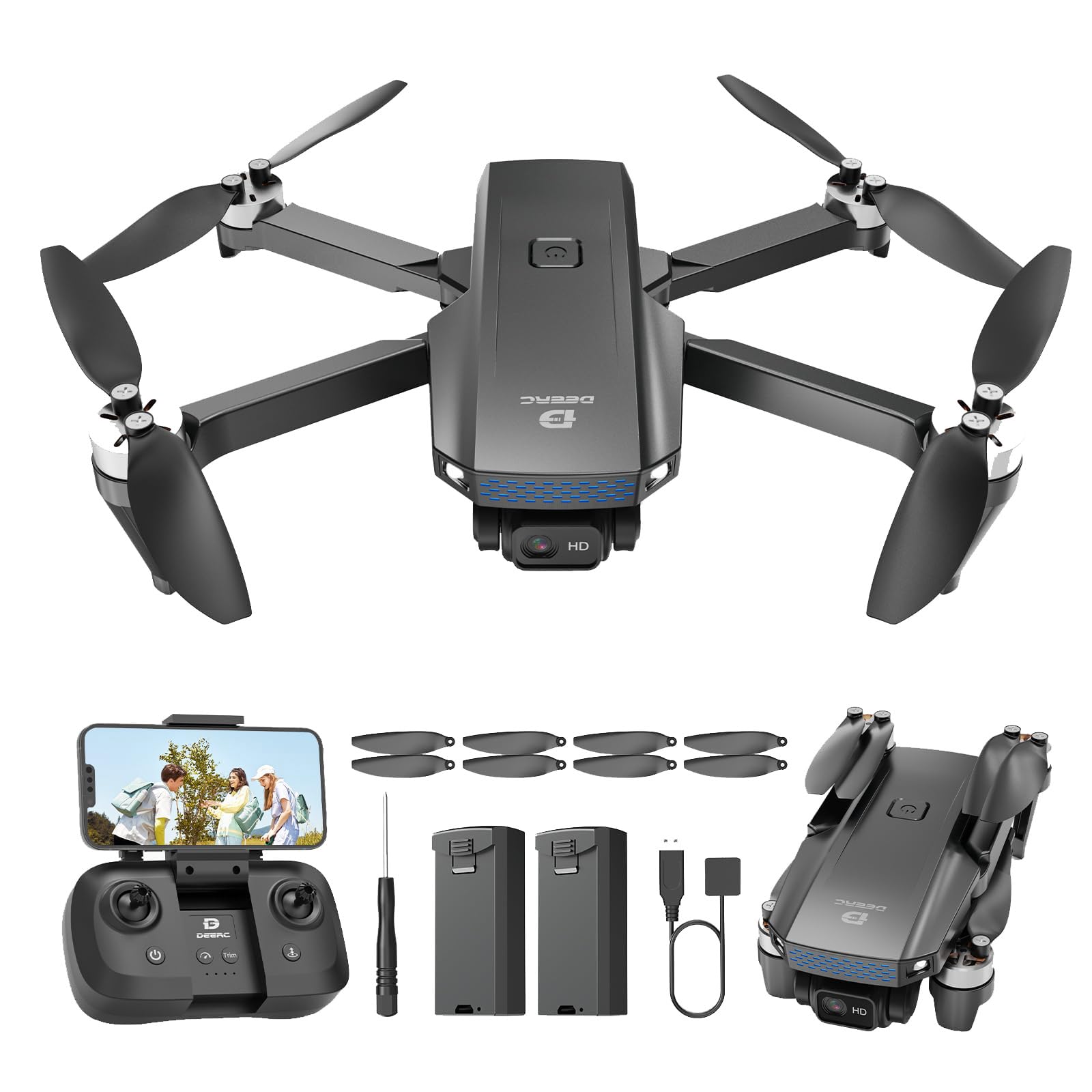 Foto 2 pulgar | Drone Deerc D20s Con Cámara 1080p  Fpv  Motor Sin Escobillas - Venta Internacional.