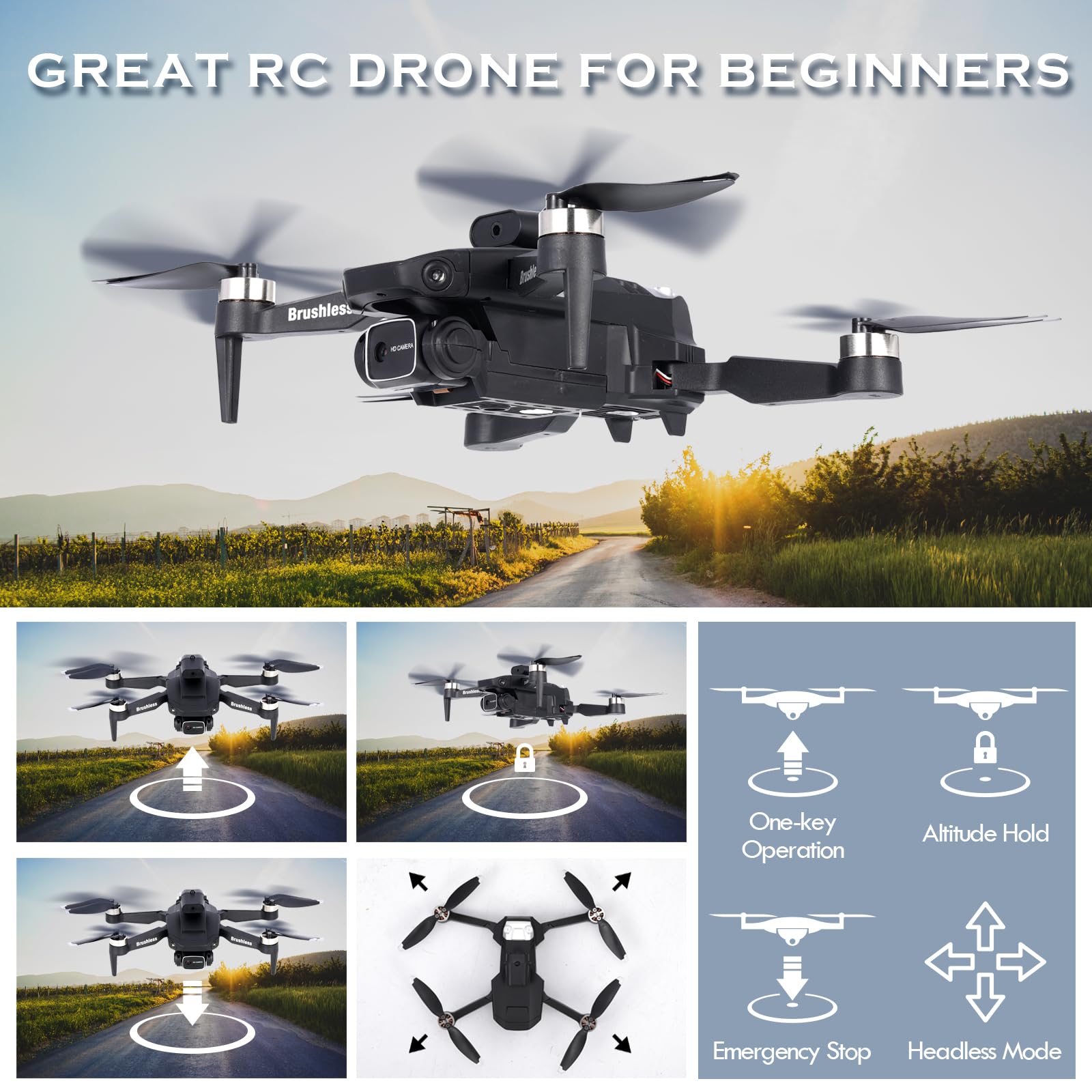 Foto 5 pulgar | Drone Goolrc Con Cámara 1080p Hd Fpv Plegable Para Adultos - Venta Internacional.