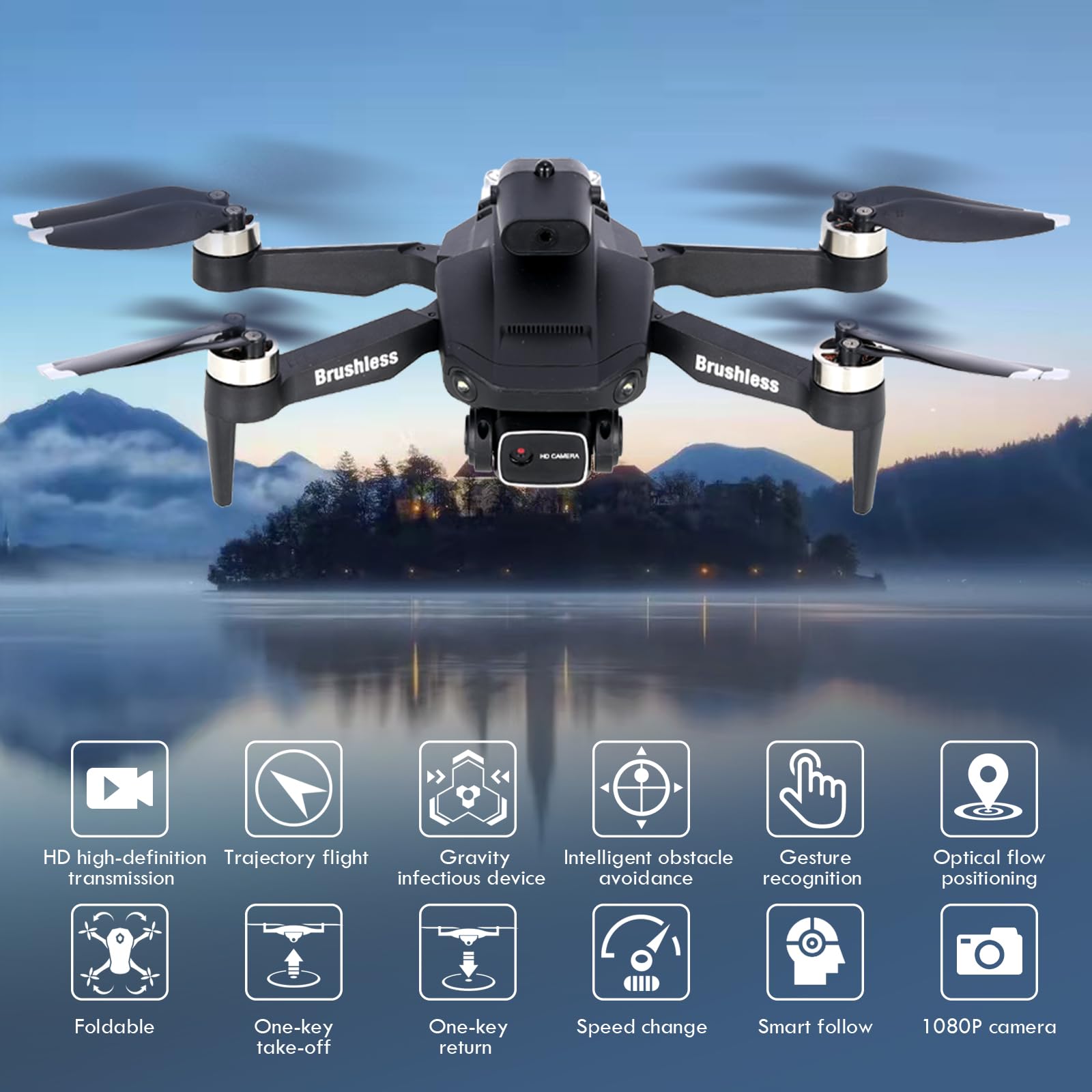 Foto 7 pulgar | Drone Goolrc Con Cámara 1080p Hd Fpv Plegable Para Adultos - Venta Internacional.