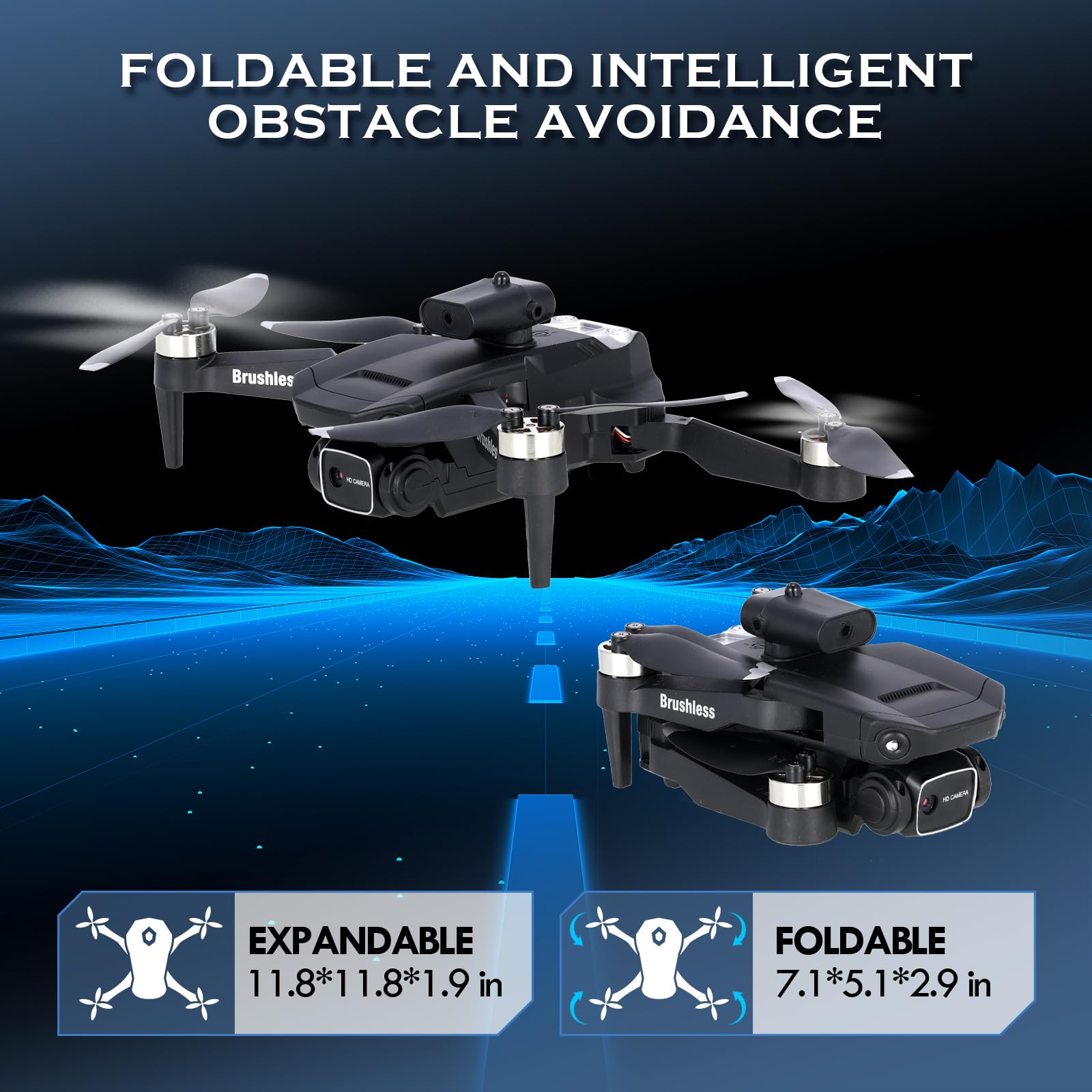 Foto 7 | Drone Goolrc Con Cámara 1080p Hd Fpv Plegable Para Adultos - Venta Internacional.