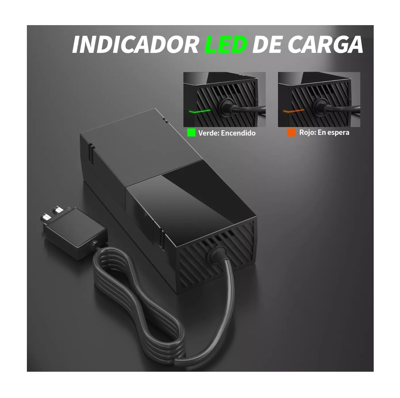 Foto 3 | Fuente De Alimentación Para Xbox Voltaje De 100-240v Negro