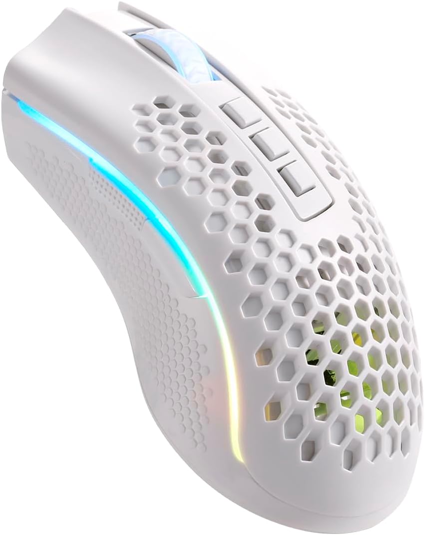 Foto 3 pulgar | Redragon Mouse Gamer Storm Pro M808w-ks Blanco Wireless