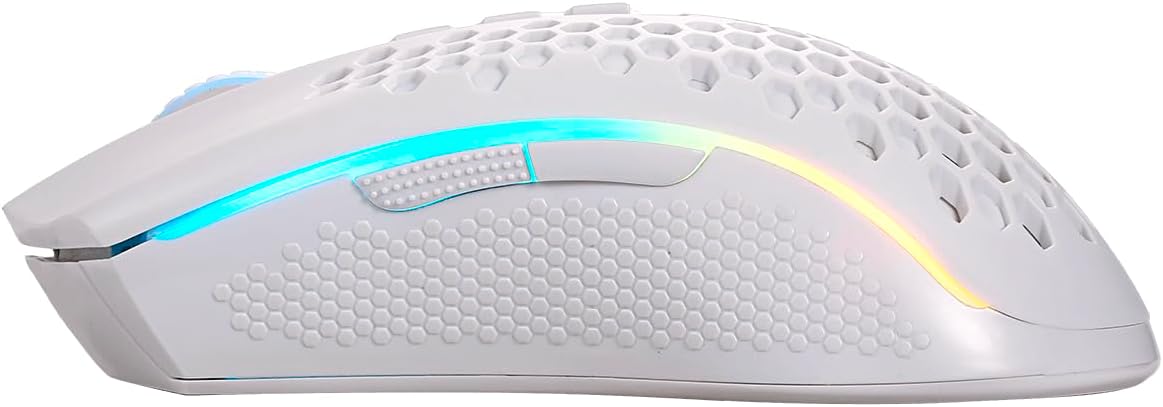 Foto 5 pulgar | Redragon Mouse Gamer Storm Pro M808w-ks Blanco Wireless