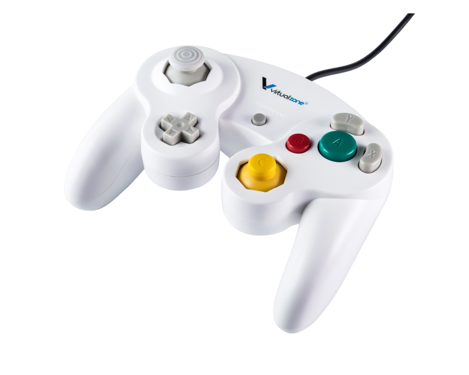 Control Alámbrico Compatible Con Nintendo Gamecube color Blanco