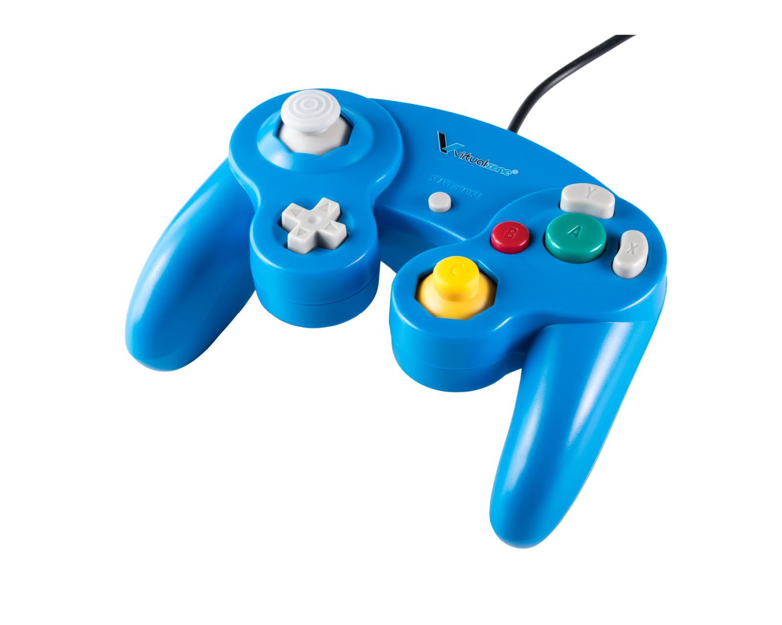 Control Alámbrico Compatible Con Nintendo Gamecube color Azul