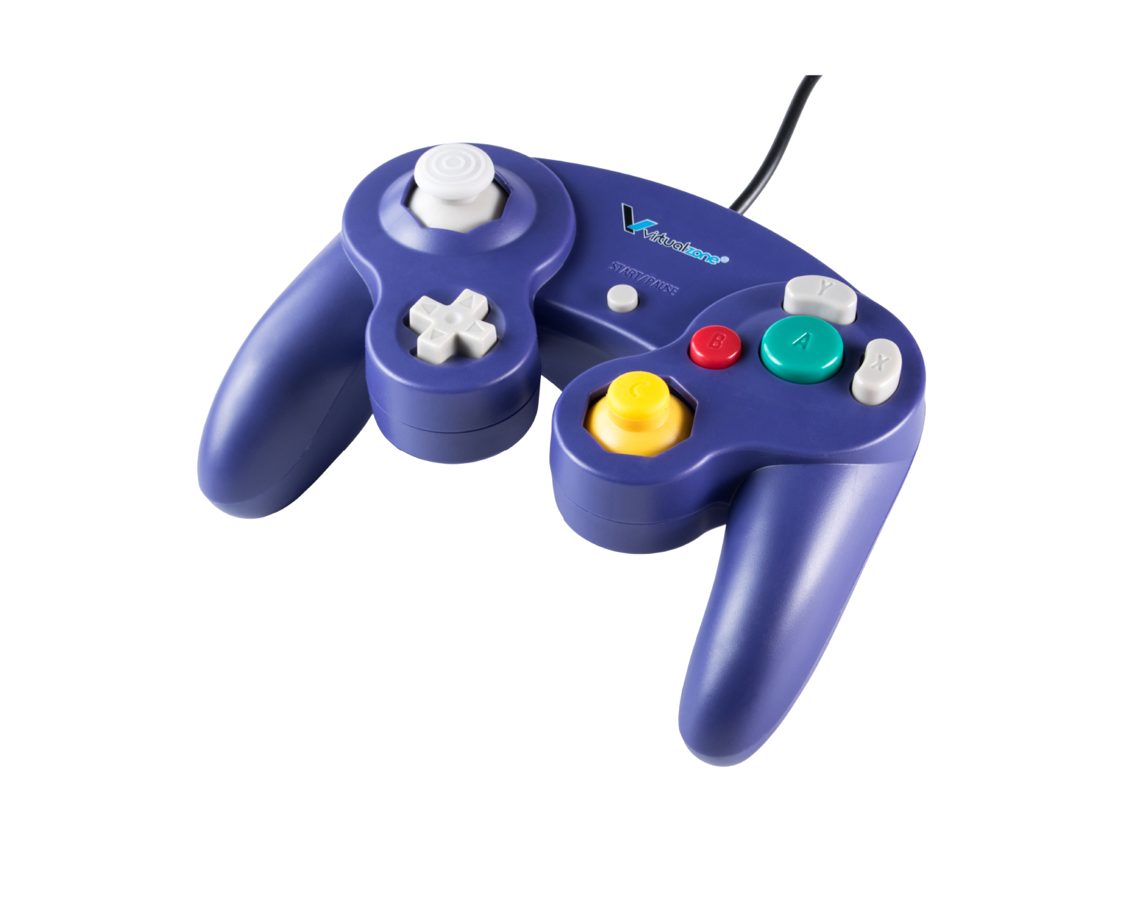 Control Alámbrico Compatible Con Nintendo Gamecube color Púrpura